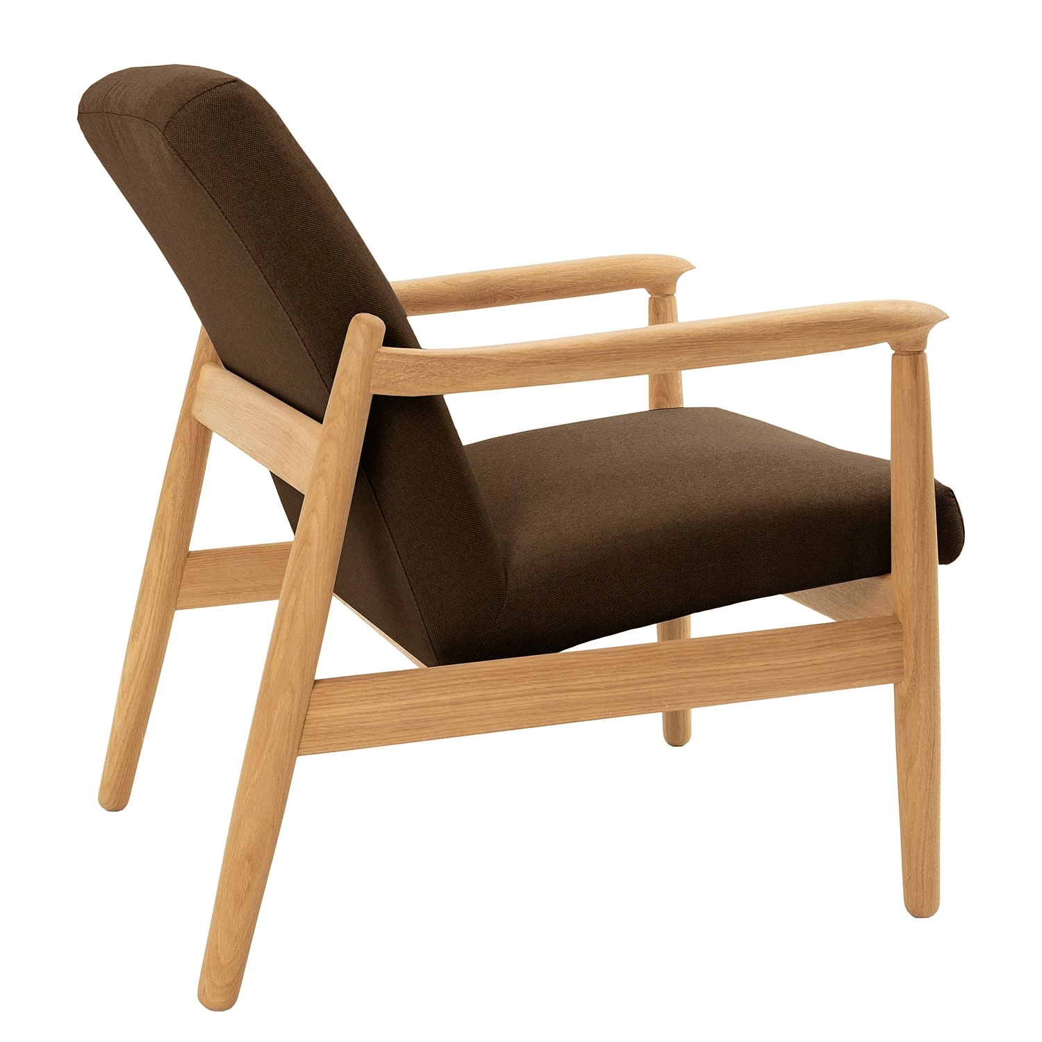 Studio Copenhagen Fauteuil Froid - Tissu - Tissu Baca: Marron - Chêne clair 7 Studio Copenhagen Fauteuil Froid - Tissu - Tissu Baca: Marron - Chêne clair – Image 5