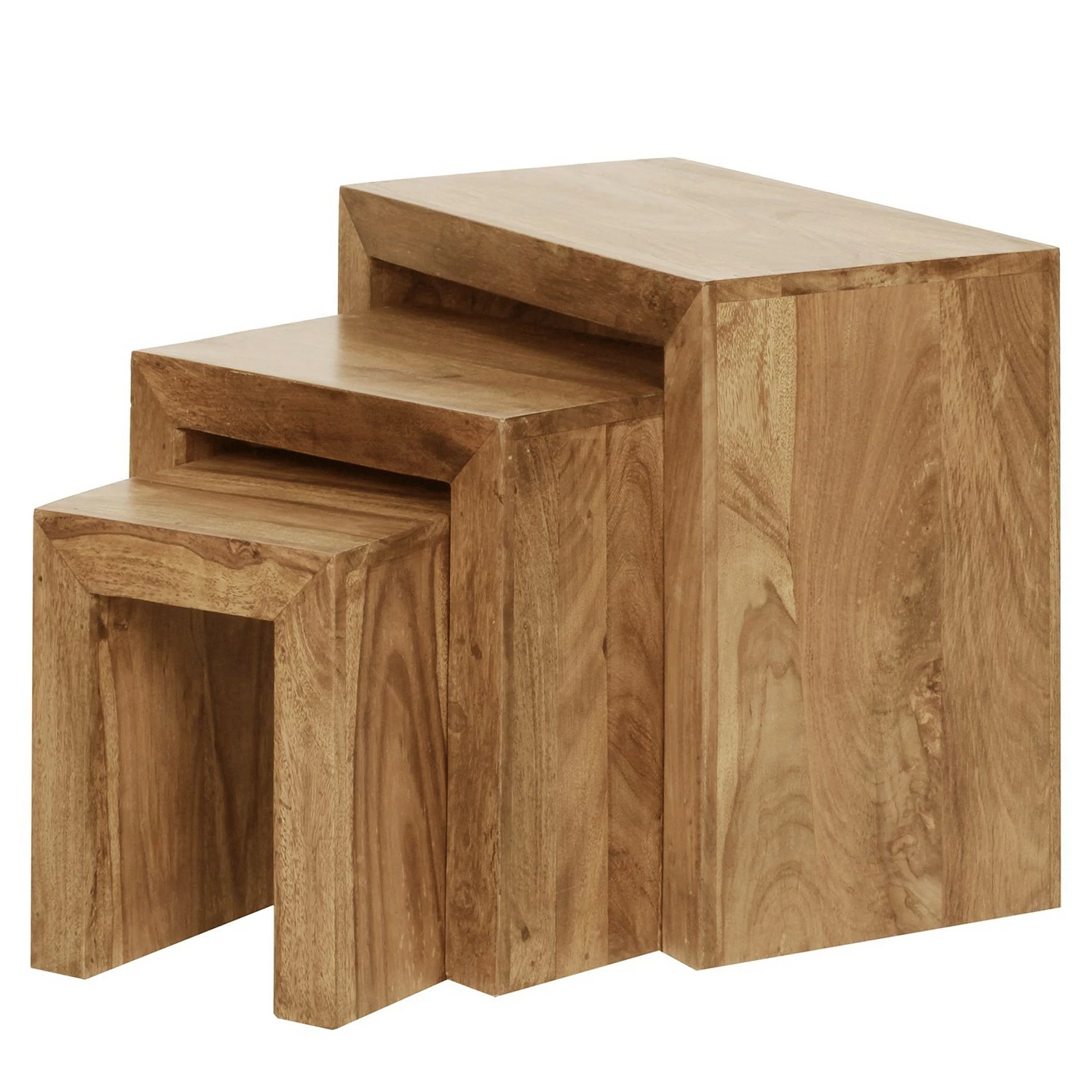 Naturoo Tables gigognes Verniolle I (lot de 3) - Acacia massif 3 Naturoo Tables gigognes Verniolle I (lot de 3) - Acacia massif