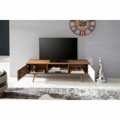 Naturoo Meuble TV Messas - Sheesham massif - Sheesham / Blanc 12 Naturoo Meuble TV Messas - Sheesham massif - Sheesham / Blanc -loftscape Boutique 1000244867 210202 14543300117 MOOD DETAILS P000000001000244867 mood