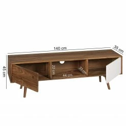 Naturoo Meuble TV Messas - Sheesham massif - Sheesham / Blanc 15 Naturoo Meuble TV Messas - Sheesham massif - Sheesham / Blanc -loftscape Boutique 1000244867 210202 14544200120 SKETCH DETAILS P000000001000244867 sketch