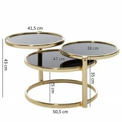Red Living Table basse Meroux - Verre / Métal - Noir / Doré -loftscape Boutique 1000244879 210202 14583800205 SKETCH DETAILS P000000001000244879 sketch