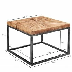 Naturoo Table basse Heusse I - Manguier massif / Métal - Manguier / Noir -loftscape Boutique 1000244881 210202 14591800218 SKETCH DETAILS P000000001000244881 sketch