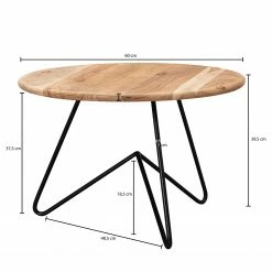 Naturoo Table basse Heusse II - Acacia massif / Métal - Manguier / Noir -loftscape Boutique 1000244884 210202 15001300236 SKETCH DETAILS P000000001000244884 sketch