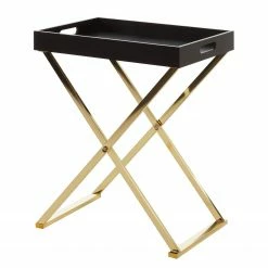 Loftscape Bout de canapé Lombres - Noir / Doré