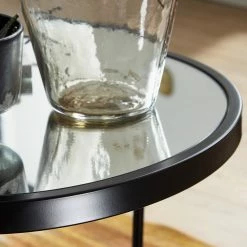 Loftscape Bout de canapé Menglon - Verre / Métal - Noir 10 Loftscape Bout de canapé Menglon - Verre / Métal - Noir -loftscape Boutique 1000244898 210202 15042300317 DETAILS P000000001000244898