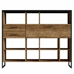 Red Living Étagère Turriers III - Imitation épicéa / Noir mat -loftscape Boutique 1000245417 210217 13053800069 DETAILS P000000001000245417