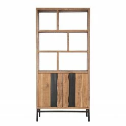 Ars manufacti Étagère de bureau Domme - Acacia massif / Fer - Acacia / Anthracite -loftscape Boutique 1000246832 220406 030 DETAILS P000000001000246832