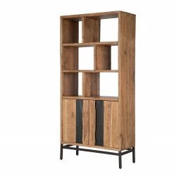 Ars manufacti Étagère de bureau Domme - Acacia massif / Fer - Acacia / Anthracite -loftscape Boutique 1000246832 220406 031 DETAILS P000000001000246832