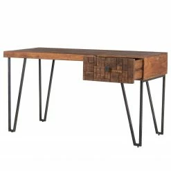 Wolf-Möbel Bureau Bubry - Acacia massif / Fer - Acacia / Anthracite -loftscape Boutique 1000246833 220330 031 DETAILS P000000001000246833