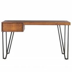 Wolf-Möbel Bureau Bubry - Acacia massif / Fer - Acacia / Anthracite -loftscape Boutique 1000246833 220330 032 DETAILS P000000001000246833