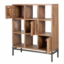 Ars manufacti Étagère de bureau Domme II - Acacia massif / Fer - Acacia / Anthracite -loftscape Boutique 1000246834 220406 032 DETAILS P000000001000246834