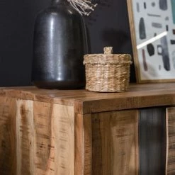 Ars manufacti Étagère de bureau Domme II - Acacia massif / Fer - Acacia / Anthracite -loftscape Boutique 1000246834 220705 021 MOOD DETAILS P000000001000246834 mood