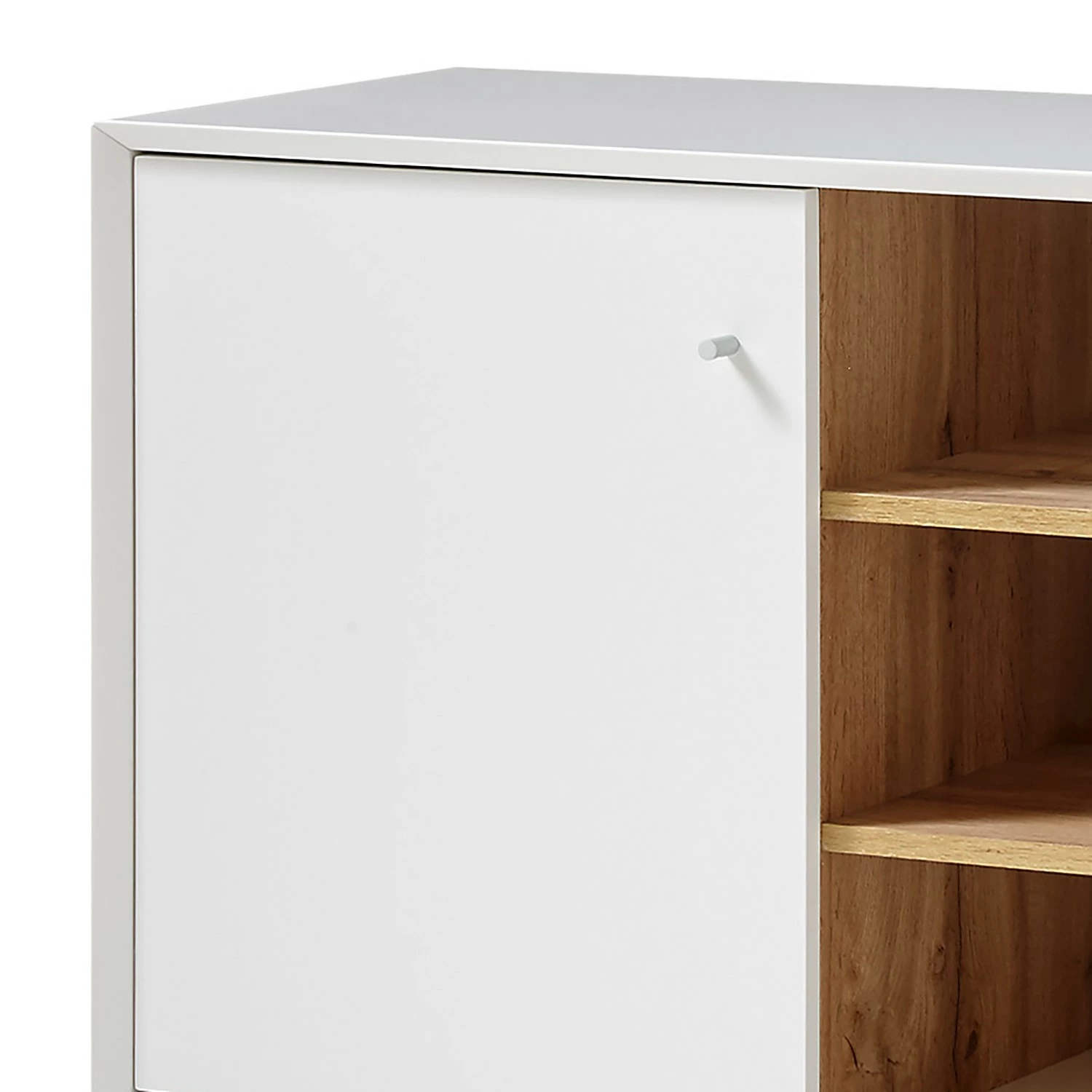 Loftscape Buffet Crecora I - Blanc / Imitation chêne 6 Loftscape Buffet Crecora I - Blanc / Imitation chêne – Image 4