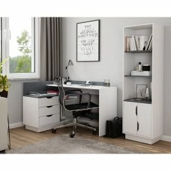 Furnitive Étagère Paroy - Blanc / Gris 11 Furnitive Étagère Paroy - Blanc / Gris -loftscape Boutique 1000248352 210217 09444200032 MOOD DETAILS P000000001000248352 mood