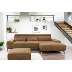 Loftscape Repose-pieds Montaner - Microfibre - Microfibre Priya: Marron -loftscape Boutique 1000248696 210317 15122800265 MOOD DETAILS P000000001000248696 mood