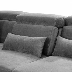 Loftscape Canapé d’angle Tamaris I - Velours côtelé - Velours côtelé Inbal: Gris - Méridienne courte à gauche (vue de face) - Sans fonction couchage -loftscape Boutique 1000248808 210317 15140401618 DETAILS P000000001000248808