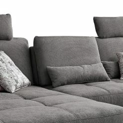 Loftscape Canapé d’angle Odenas - Tissu - Tissu Palila: Fango - Méridienne courte à gauche (vue de face) - Avec fonction couchage -loftscape Boutique 1000248846 210317 15144202178 DETAILS P000000001000248846