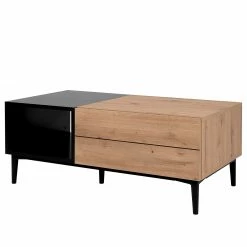 Loftscape Table basse Bedee - Imitation chêne artisan / Noir