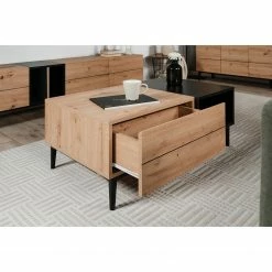 Loftscape Table basse Bedee - Imitation chêne artisan / Noir -loftscape Boutique 1000248861 210218 08473100003 MOOD DETAILS P000000001000248861 mood