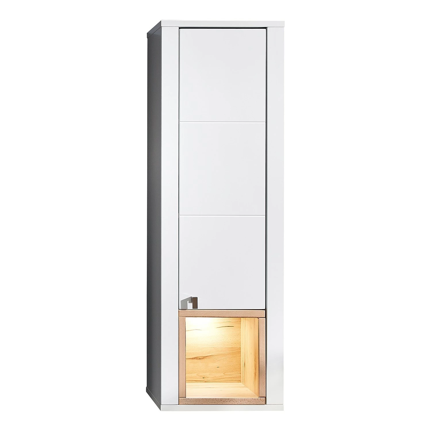 Loftscape Armoire murale Cordelle I - Éclairage inclus - Blanc mat / Hêtre sauvage 3 Loftscape Armoire murale Cordelle I - Éclairage inclus - Blanc mat / Hêtre sauvage
