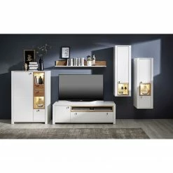 Loftscape Buffet haut Cordelle I - Éclairage inclus - Blanc mat / Hêtre sauvage -loftscape Boutique 1000249572 210630 15440500005 MOOD DETAILS P000000001000249572 mood
