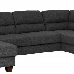 Fredriks Canapé panoramique Valines - Tissu - Tissu Kona: Noir - Méridienne courte à gauche / longue à droite (vue de face) - Sans fonction couchage - Sans appui-tête -loftscape Boutique 1000249849 210415 15550100363 DETAILS P000000001000249849