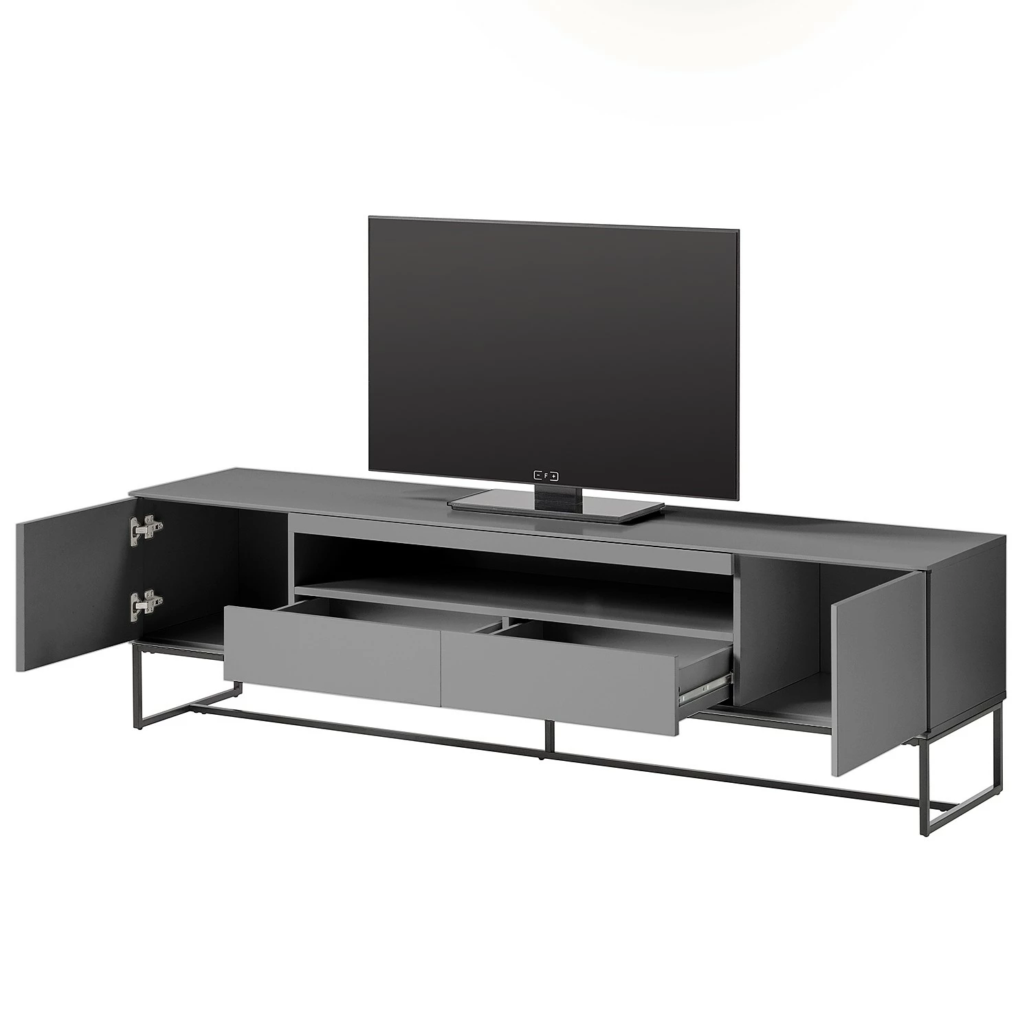 Fredriks Meuble TV Zaddy II - Gris foncé 9 Fredriks Meuble TV Zaddy II - Gris foncé – Image 7