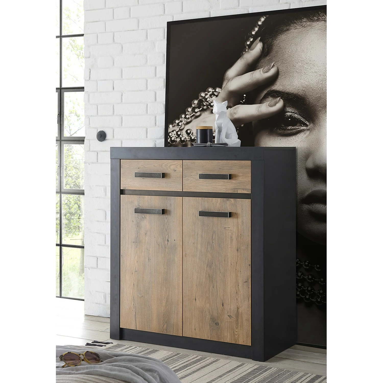 Red Living Commode Bozel II 4 Red Living Commode Bozel II – Image 2