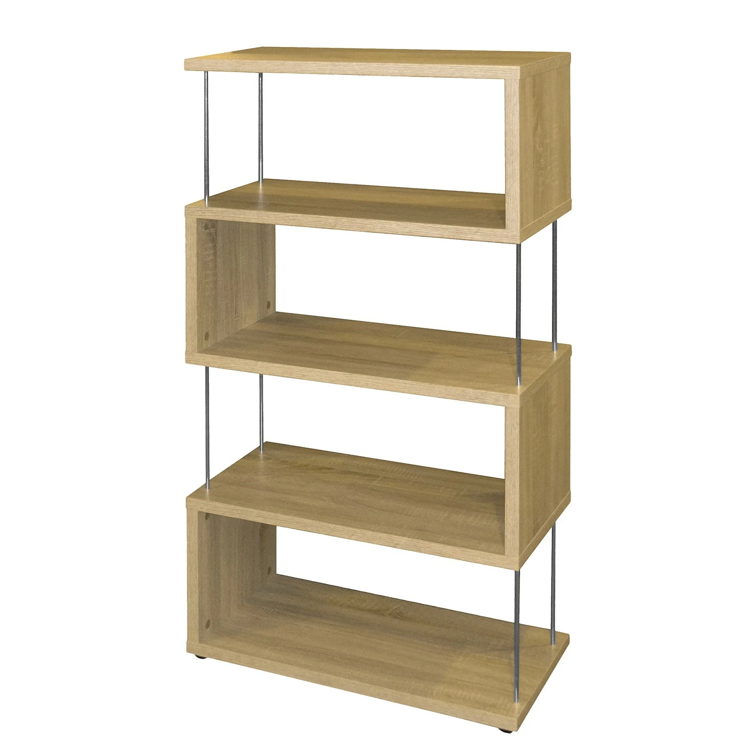 Furnitive Étagère Ault III - Imitation chêne brut de sciage - Largeur : 66 cm 3 Furnitive Étagère Ault III - Imitation chêne brut de sciage - Largeur : 66 cm