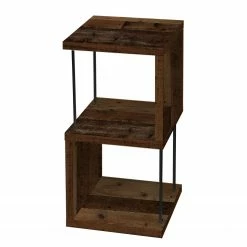 Furnitive Étagère Ault II - Imitation chêne foncé