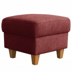 Loftscape Repose-pieds Baulon - Tissage Ă plat - Tissu Ama: Bordeaux