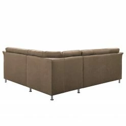 Loftscape Canapé d’angle Guillon - Microfibre - Microfibre Taeko: Marron foncé - Alignement à gauche - Sans fonction couchage -loftscape Boutique 1000253785 210602 12590000120 DETAILS P000000001000253785