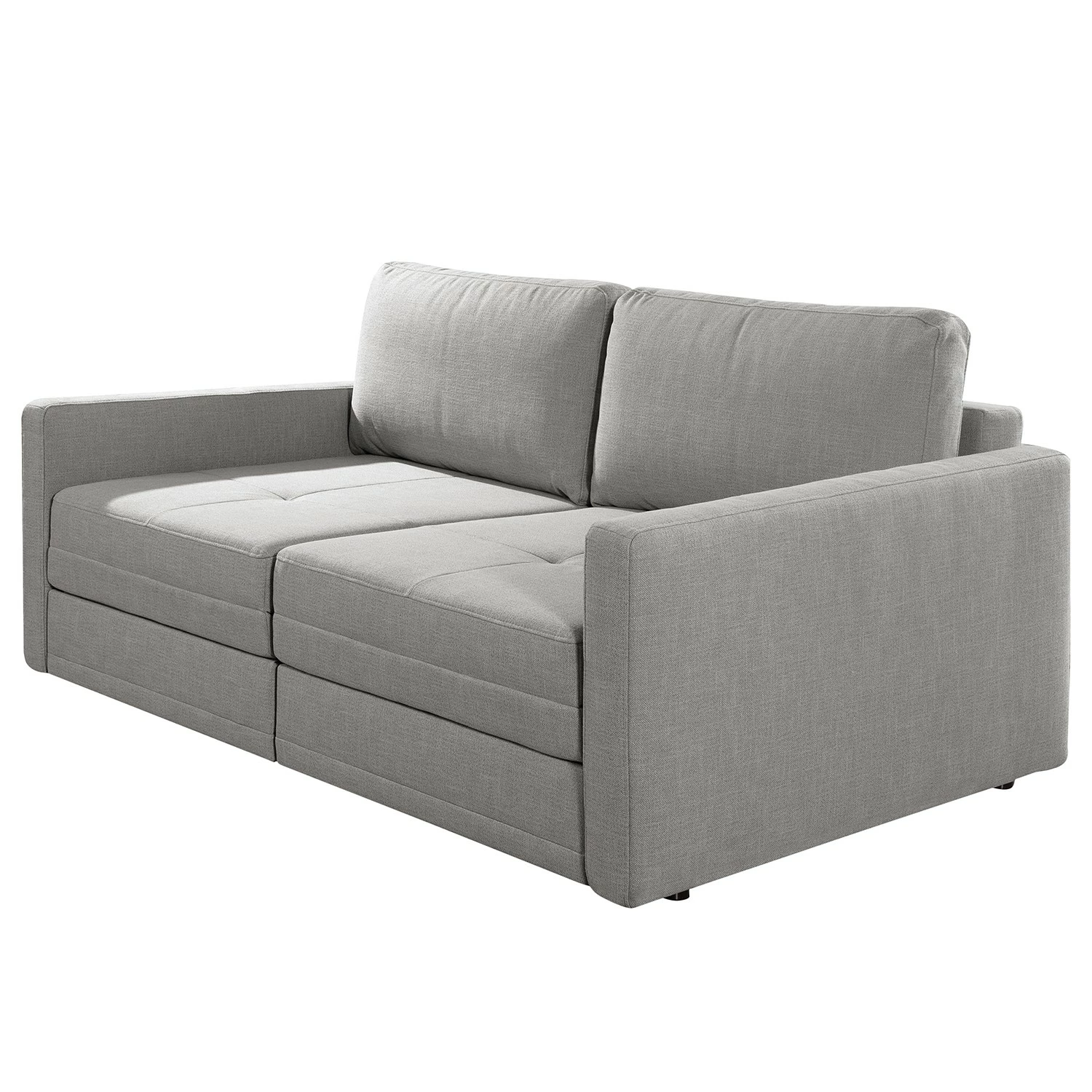 Loftscape Canapé Guillac (2 places) - Tissage à plat - Tissu Gila: Gris - Avec fonction couchage 3 Loftscape Canapé Guillac (2 places) - Tissage à plat - Tissu Gila: Gris - Avec fonction couchage