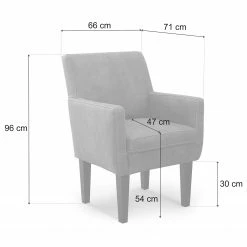 Loftscape Fauteuil Gramont - Tissu Eteri: Jaune moutarde -loftscape Boutique 1000254017 210413 13364100268 SKETCH DETAILS P000000001000254017 sketch