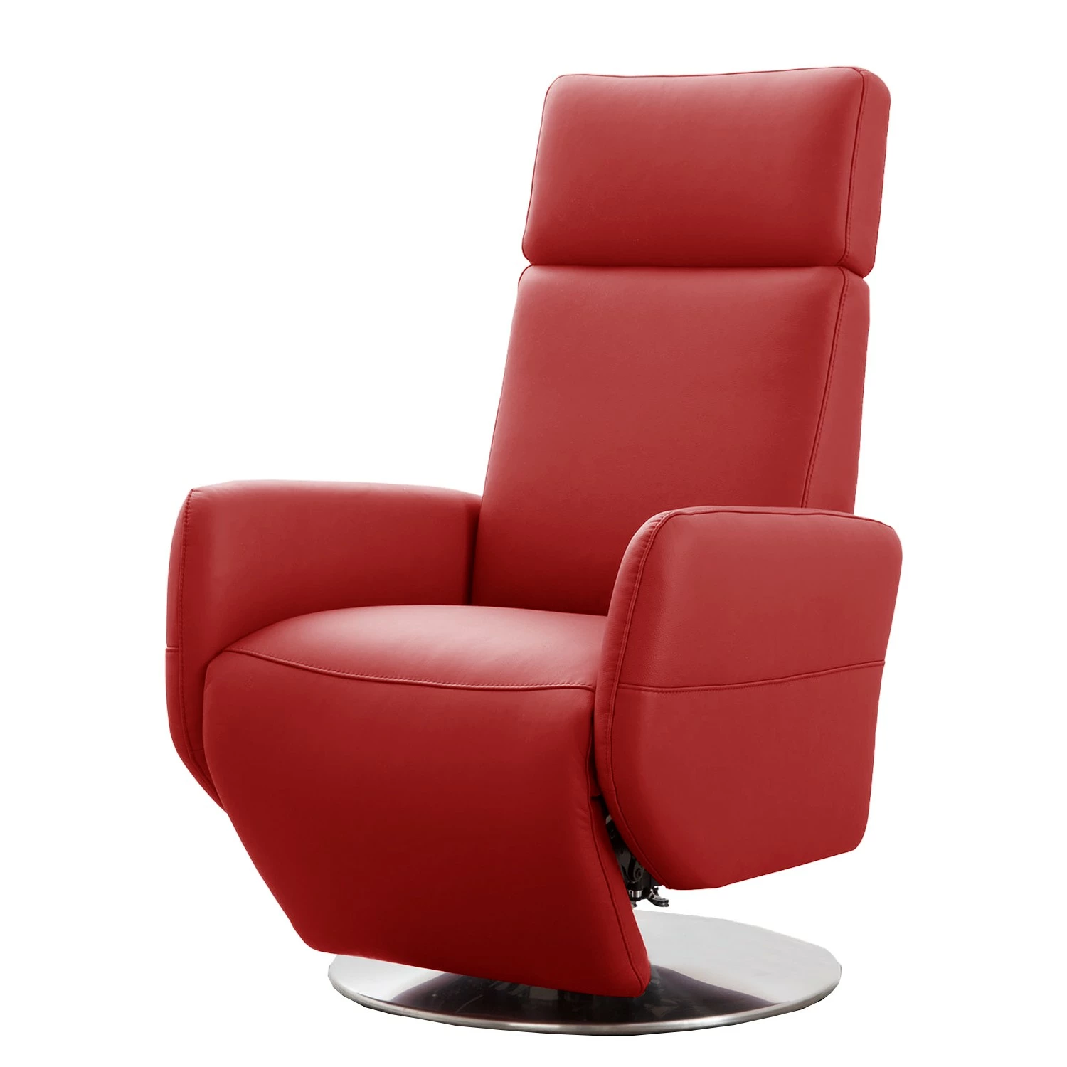 Fredriks Fauteuil relax Bosville - Cuir véritable - Cuir Pua: Rouge - Fonction relaxation - Réglage électrique : 2 moteurs avec batterie 3 Fredriks Fauteuil relax Bosville - Cuir véritable - Cuir Pua: Rouge - Fonction relaxation - Réglage électrique : 2 moteurs avec batterie