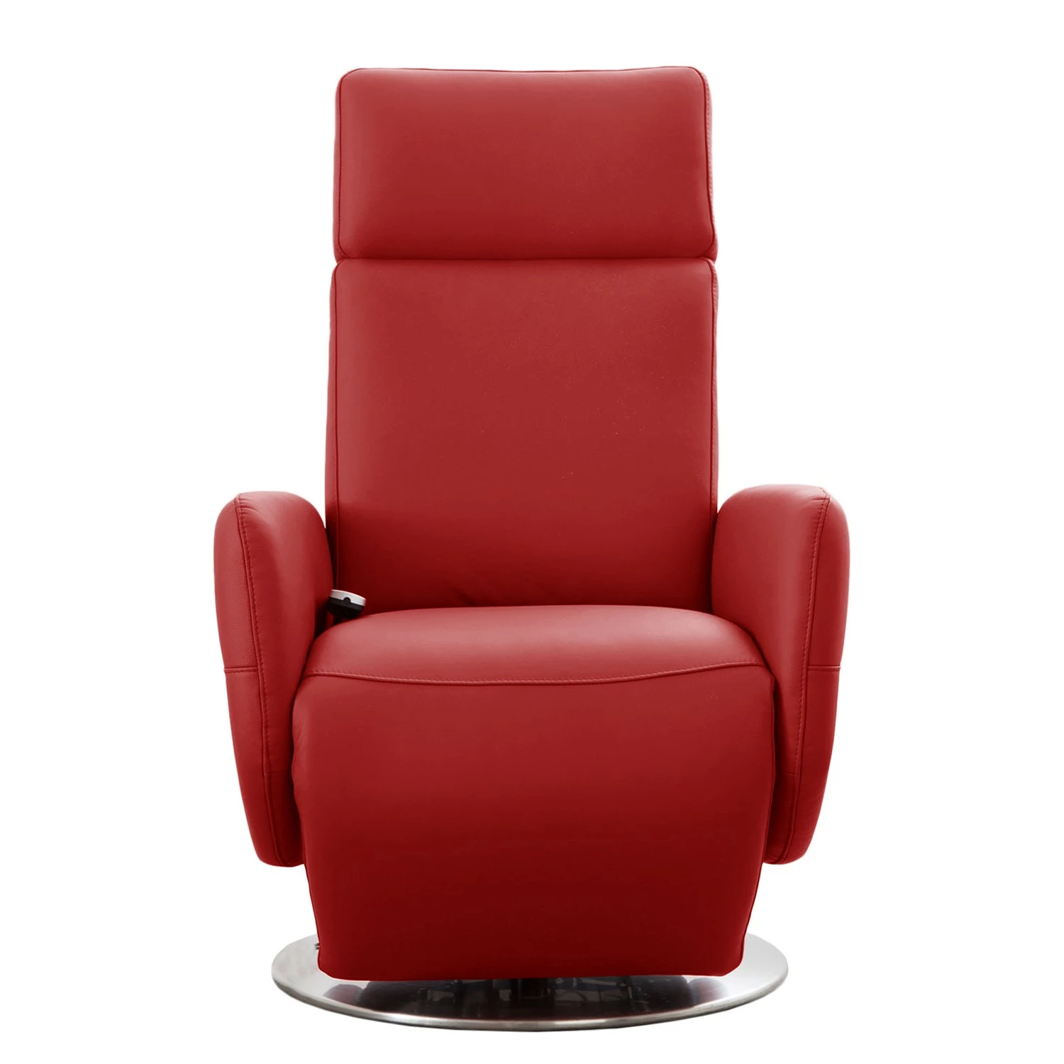 Fredriks Fauteuil relax Bosville - Cuir véritable - Cuir Pua: Rouge - Fonction relaxation - Réglage électrique : 2 moteurs avec batterie 6 Fredriks Fauteuil relax Bosville - Cuir véritable - Cuir Pua: Rouge - Fonction relaxation - Réglage électrique : 2 moteurs avec batterie – Image 4