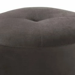 Fredriks Repose-pieds capitonné Monteux - Velours Ravi: Gris foncé - 63 x 63 cm -loftscape Boutique 1000254201 210426 12310800526 DETAILS P000000001000254201