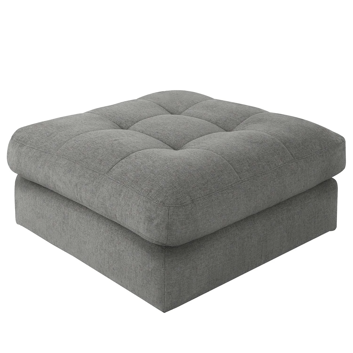 Fredriks Repose-pieds capitonné Montfort - Chenille - Tissu Chenille Alix: Gris 3 Fredriks Repose-pieds capitonné Montfort - Chenille - Tissu Chenille Alix: Gris