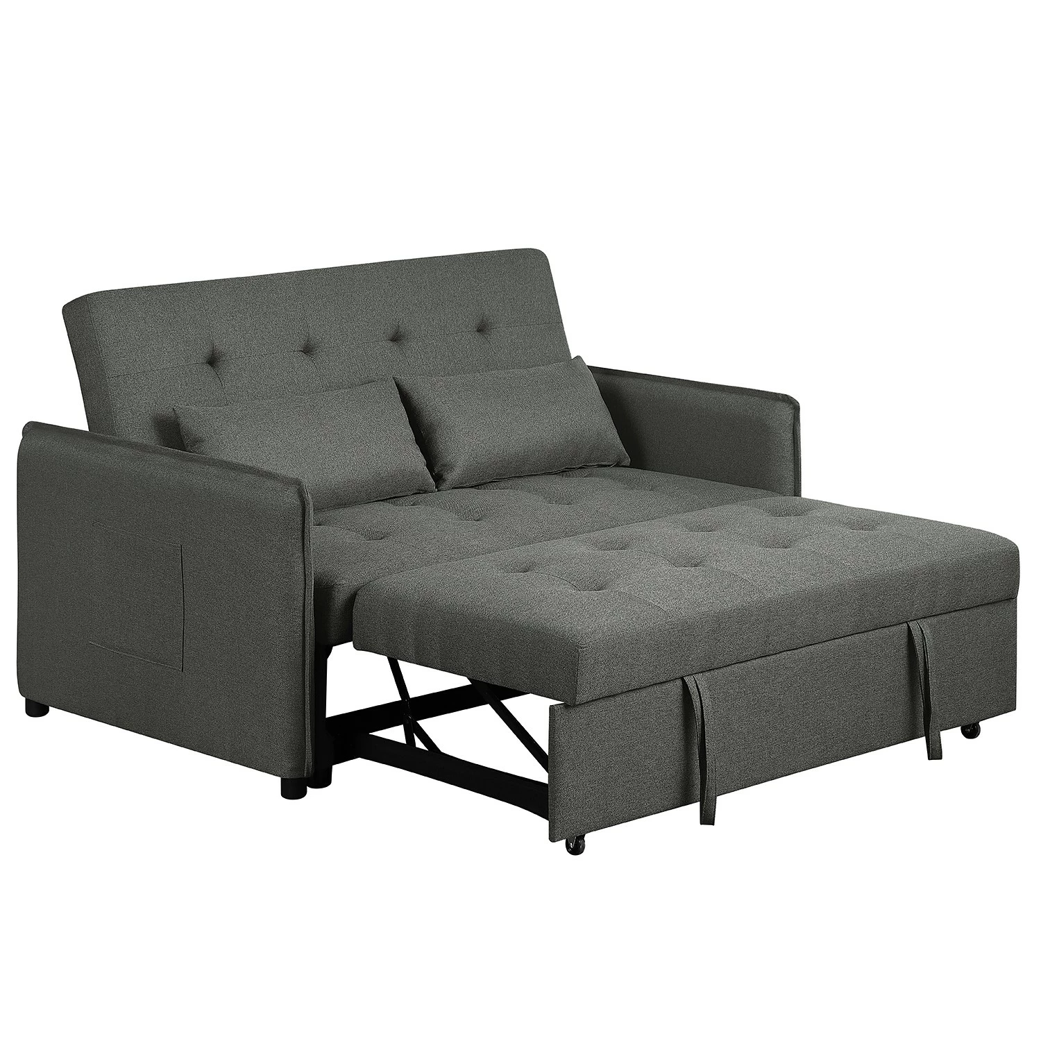 Loftscape Canapé convertible Millery - Tissu - Gris foncé 11 Loftscape Canapé convertible Millery - Tissu - Gris foncé – Image 9