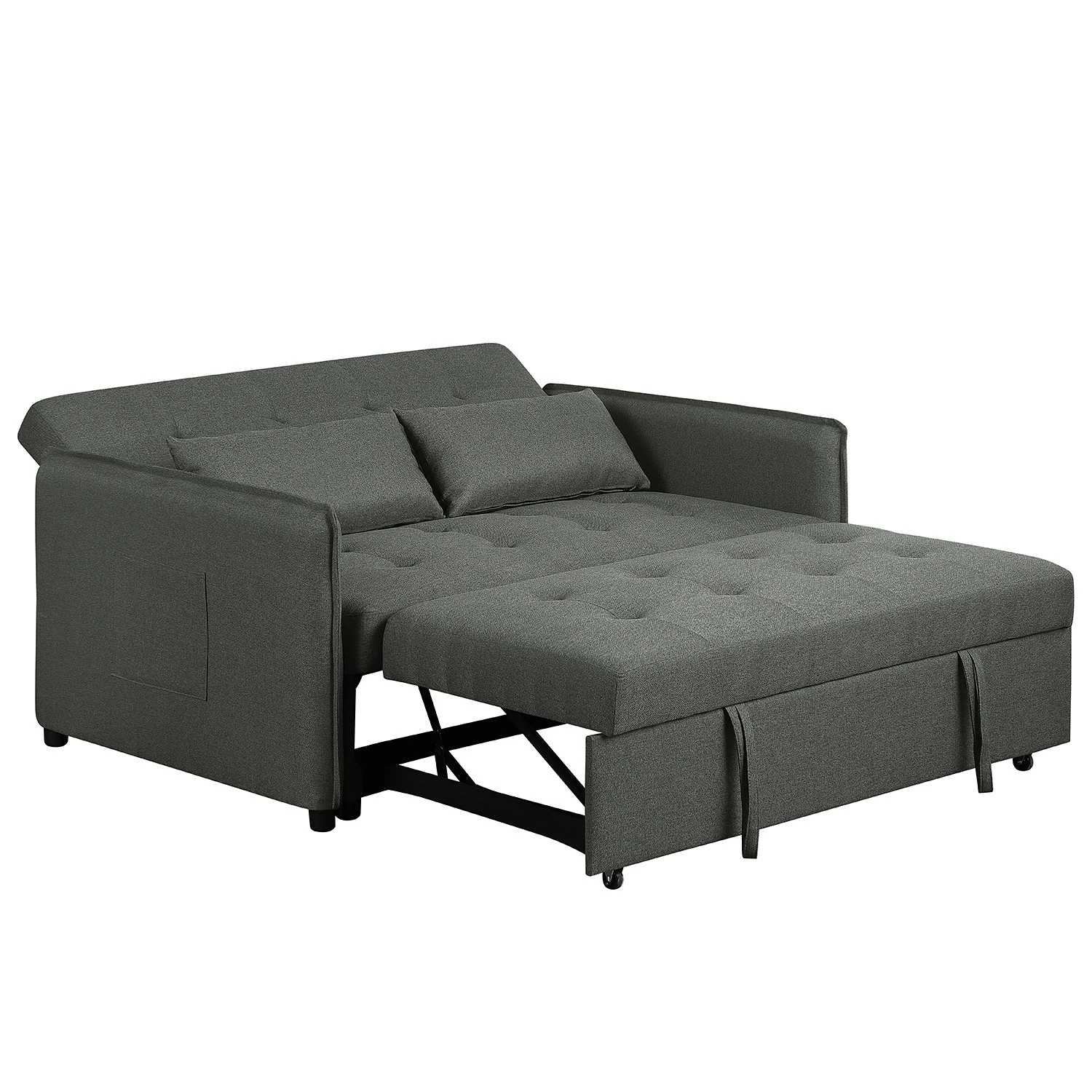 Loftscape Canapé convertible Millery - Tissu - Gris foncé 12 Loftscape Canapé convertible Millery - Tissu - Gris foncé – Image 10