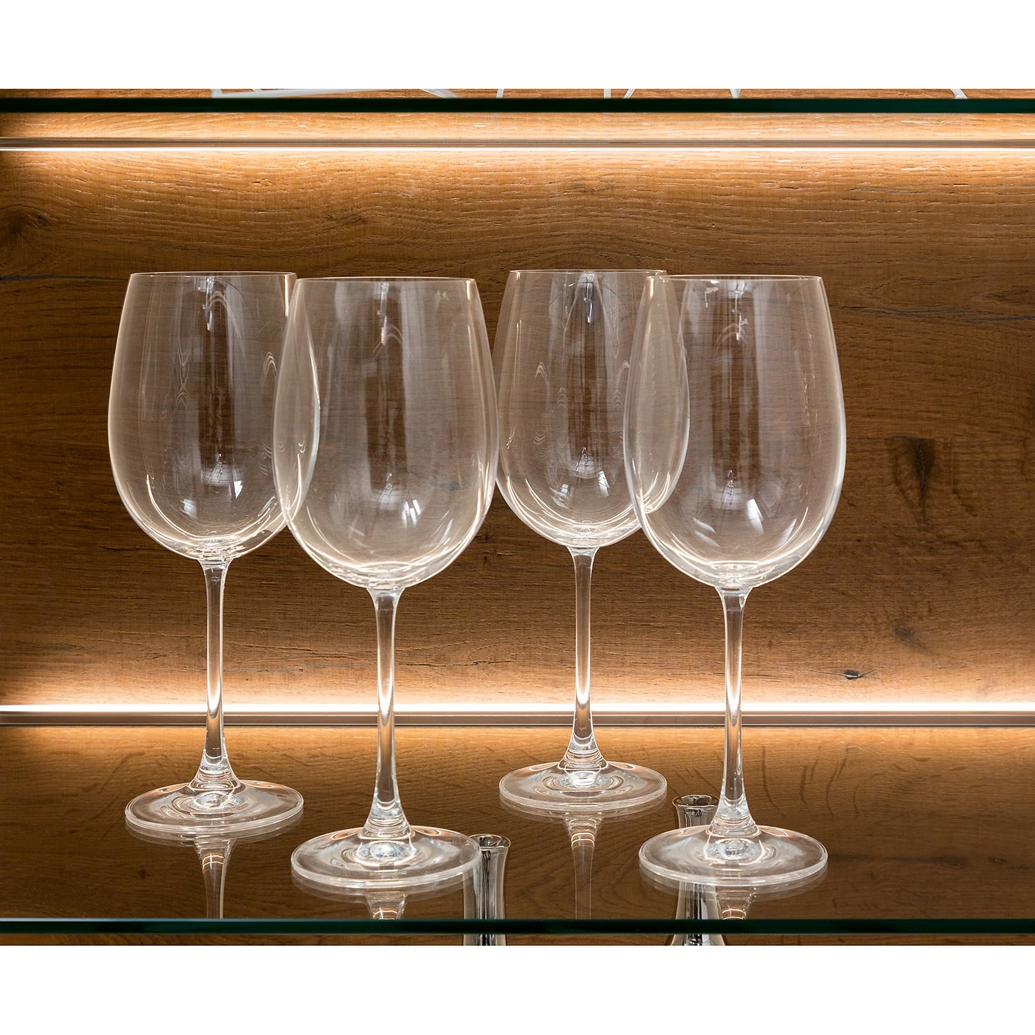 GWINNER Ensemble meubles TV Bellano I (4 élém.) - Placage en bois véritable - Blanc mat / Planches de chêne - Alignement à droite - Avec éclairage 16 GWINNER Ensemble meubles TV Bellano I (4 élém.) - Placage en bois véritable - Blanc mat / Planches de chêne - Alignement à droite - Avec éclairage – Image 14