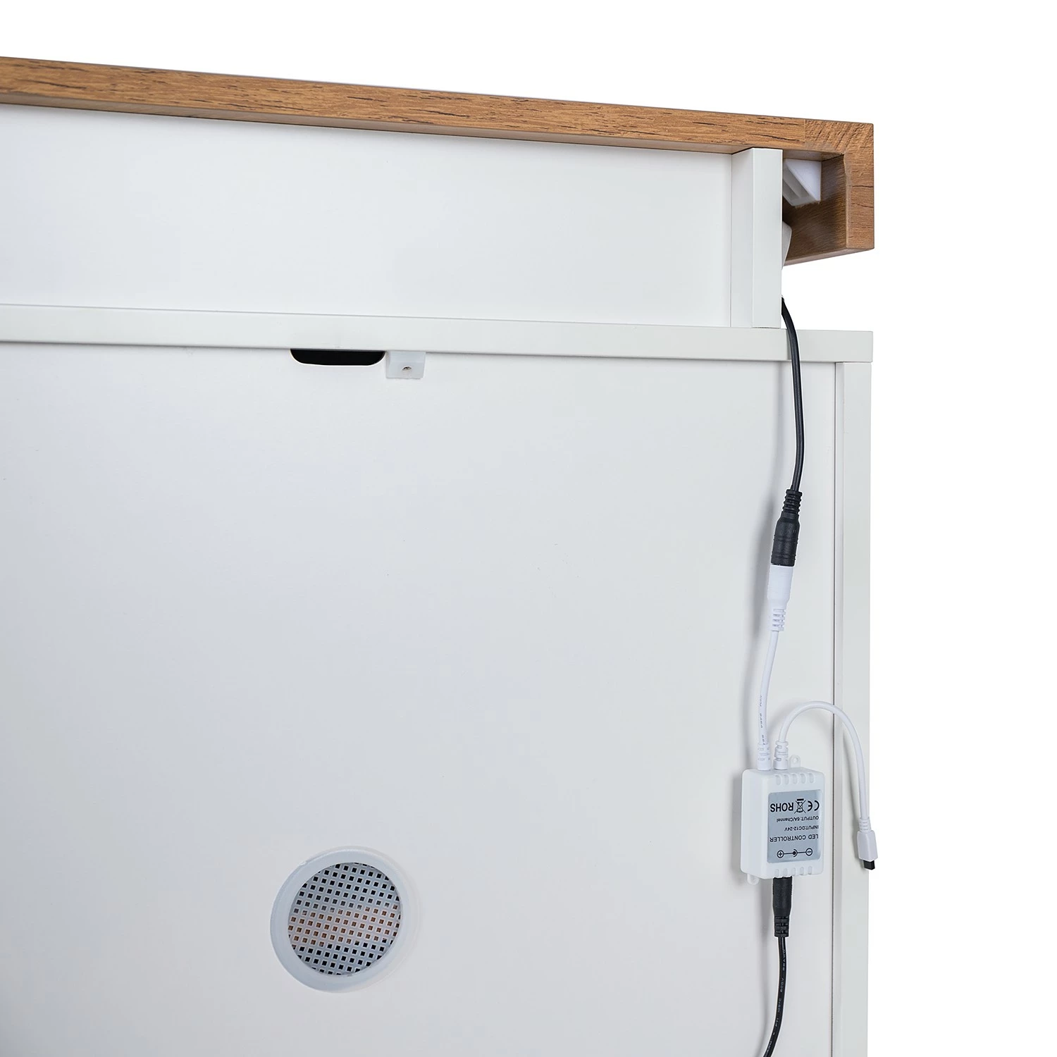 Fredriks Meuble TV Namona II - Éclairage inclus - Imitation chêne / Blanc 18 Fredriks Meuble TV Namona II - Éclairage inclus - Imitation chêne / Blanc – Image 16