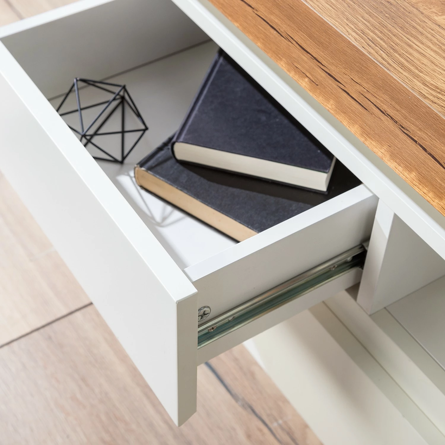 Fredriks Meuble TV Namona II - Éclairage inclus - Imitation chêne / Blanc 22 Fredriks Meuble TV Namona II - Éclairage inclus - Imitation chêne / Blanc – Image 20