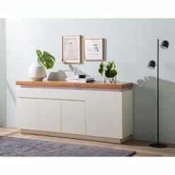 Fredriks Enfilade Namona II - Éclairage inclus - Imitation chêne / Blanc -loftscape Boutique 1000255074 220803 021 MOOD DETAILS P000000001000255074 mood