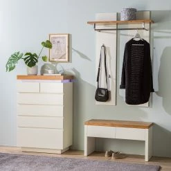 Fredriks Commode Namona II - Éclairage inclus - Imitation chêne / Blanc -loftscape Boutique 1000255075 220803 021 MOOD DETAILS P000000001000255075 mood