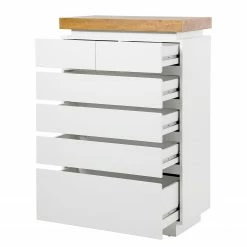 Fredriks Commode Namona II - Éclairage inclus - Imitation chêne / Blanc -loftscape Boutique 1000255075 220803 040 DETAILS P000000001000255075