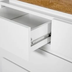 Fredriks Commode Namona II - Éclairage inclus - Imitation chêne / Blanc -loftscape Boutique 1000255075 220803 055 DETAILS P000000001000255075