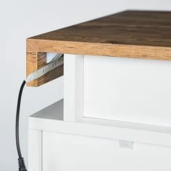 Fredriks Commode Namona II - Éclairage inclus - Imitation chêne / Blanc -loftscape Boutique 1000255075 220803 065 DETAILS P000000001000255075