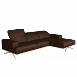 Loftscape Canapé d’angle Iglesia - Cuir véritable - Cuir Nadra: Marron foncé - Méridienne courte à droite (vue de face) - Argenté - Hêtre 17 Loftscape Canapé d’angle Iglesia - Cuir véritable - Cuir Nadra: Marron foncé - Méridienne courte à droite (vue de face) - Argenté - Hêtre -loftscape Boutique 1000255111 210423 10015300018 DETAILS P000000001000255111