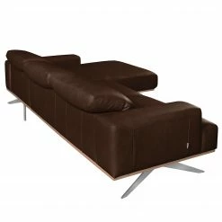 Loftscape Canapé d’angle Iglesia - Cuir véritable - Cuir Nadra: Marron foncé - Méridienne courte à droite (vue de face) - Argenté - Hêtre 20 Loftscape Canapé d’angle Iglesia - Cuir véritable - Cuir Nadra: Marron foncé - Méridienne courte à droite (vue de face) - Argenté - Hêtre -loftscape Boutique 1000255111 210423 10015300021 DETAILS P000000001000255111